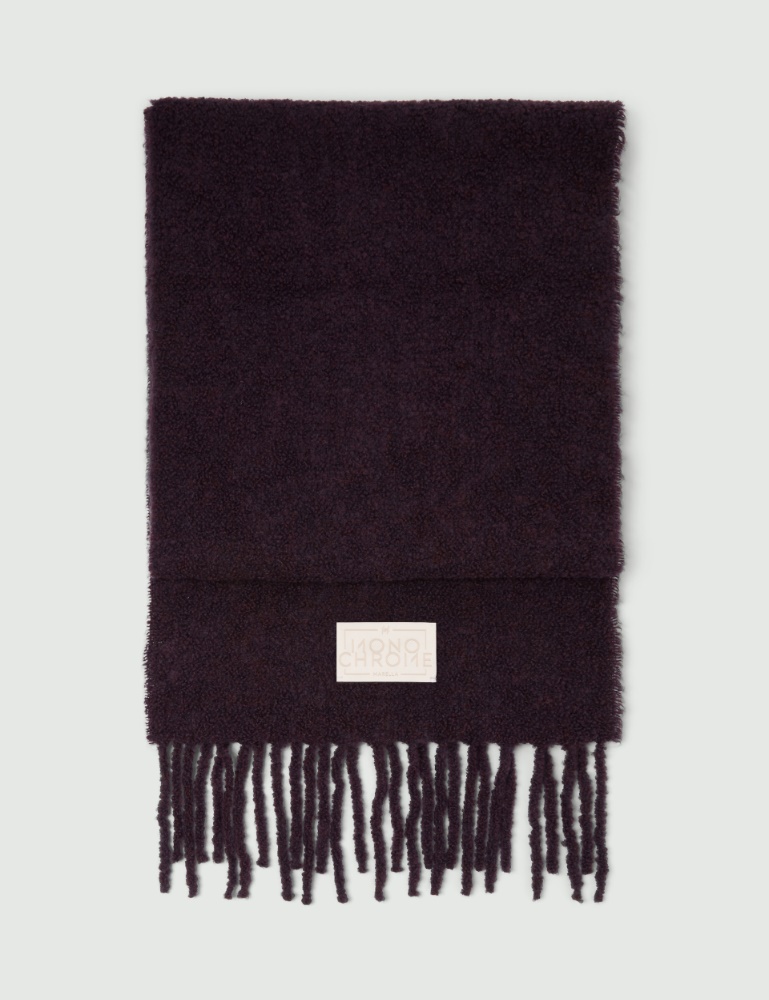 Alpaca-blend bouclé scarf - Marella