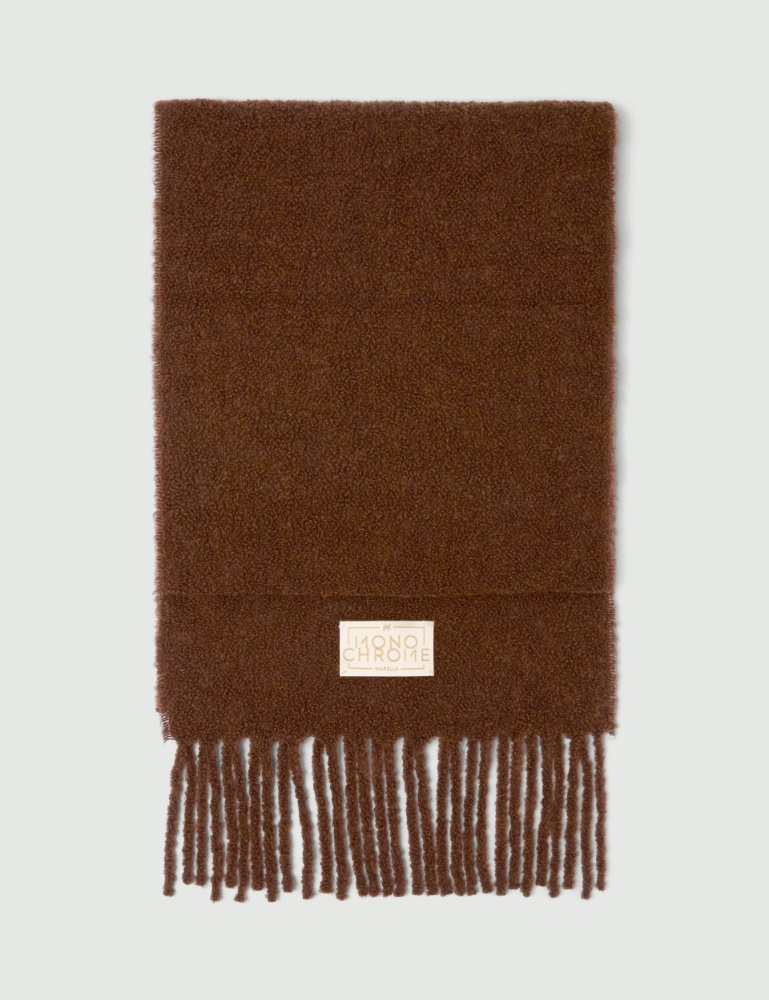 Alpaca-blend bouclé scarf - Marella