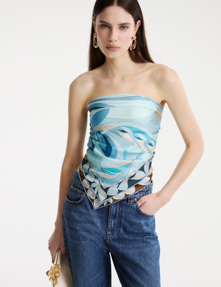 Foulard en satin de pure soie - Marella