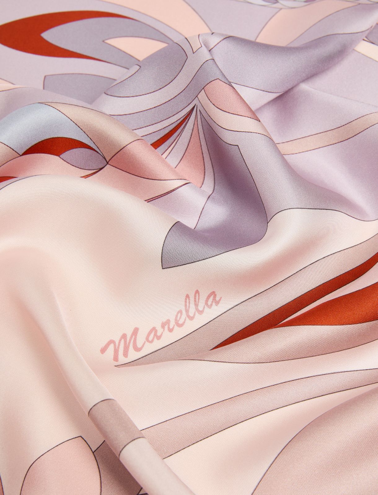 Foulard en satin de pure soie - ROSE - Marella - 2