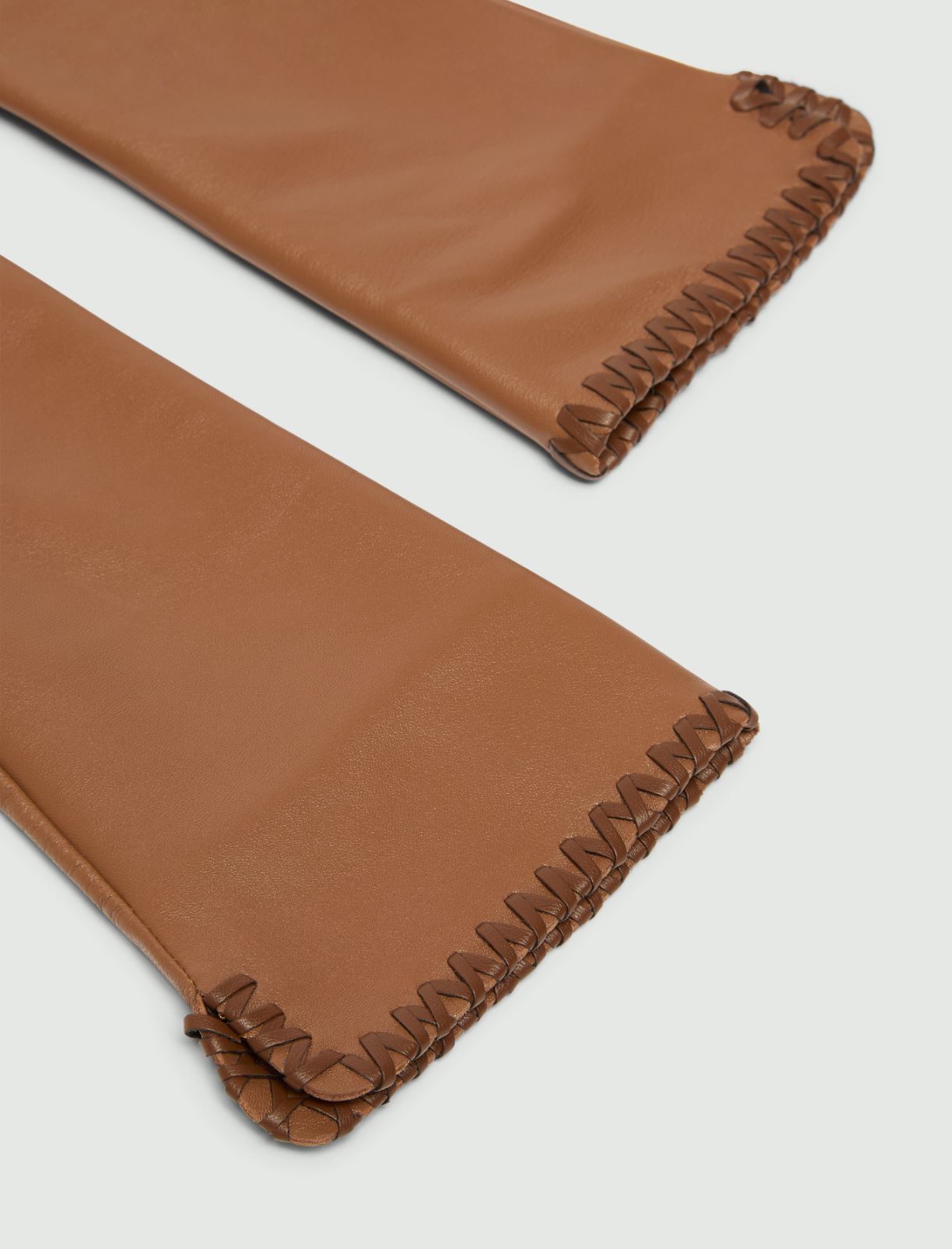 Long nappa leather gloves - CARAMEL - Marella - 2