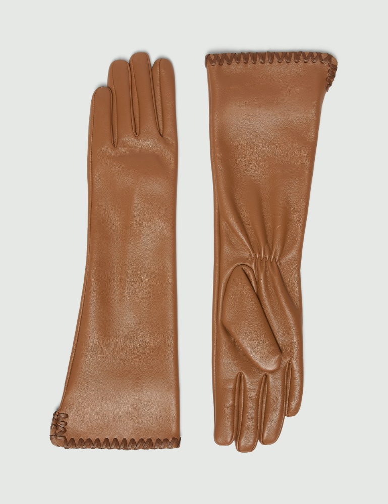 Long nappa leather gloves - Marella
