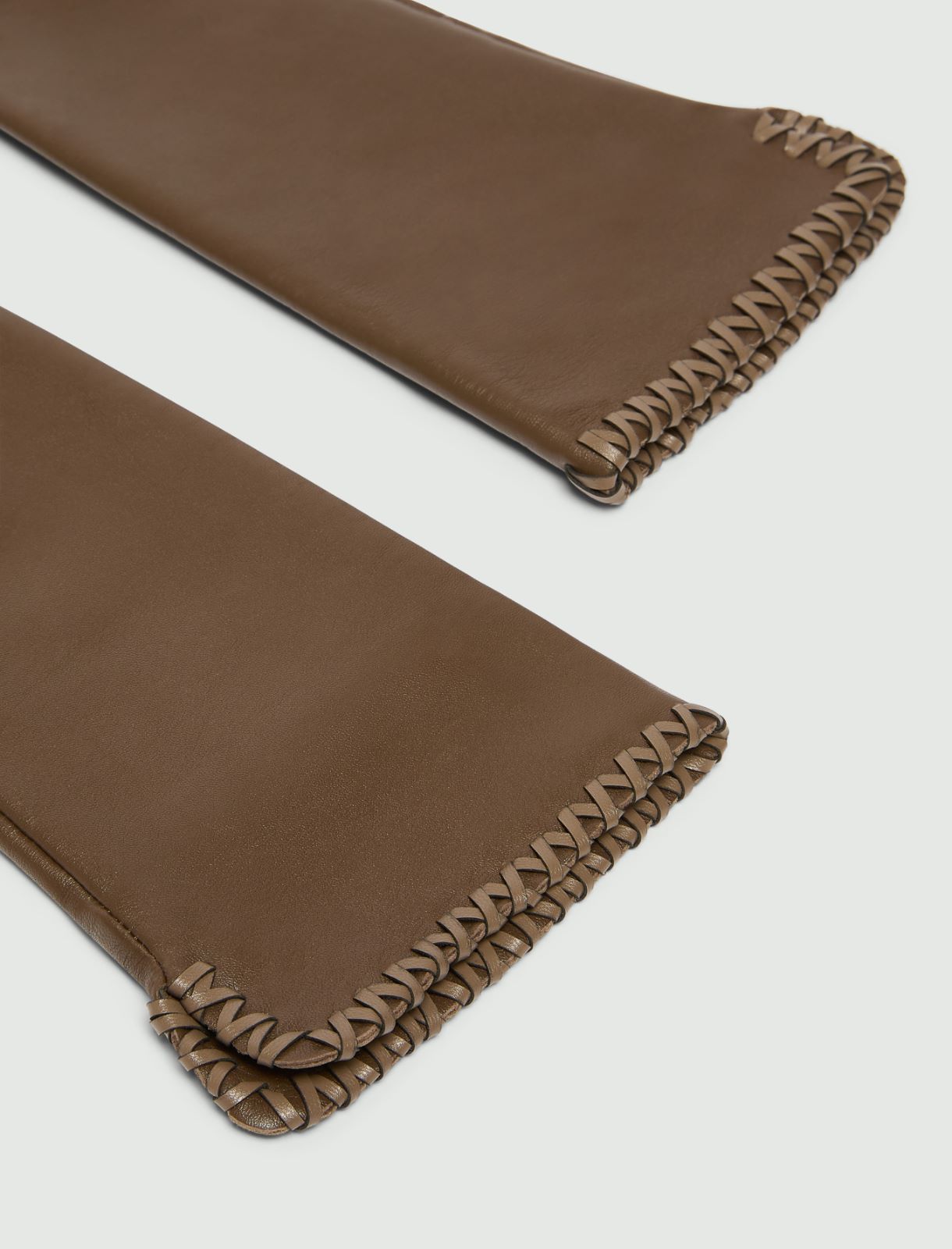 Long nappa leather gloves - OIL GREEN - Marella - 2