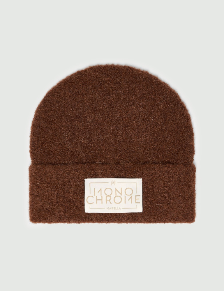 Alpaca-blend bouclé beanie - Marella