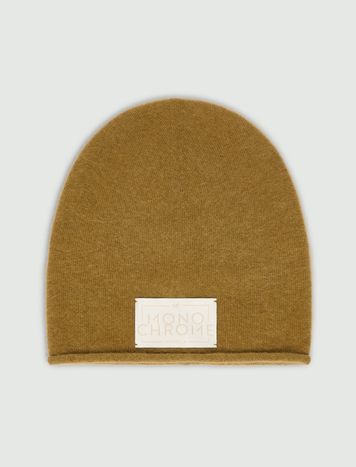 Cashmere-blend beanie - OIL GREEN - Marella