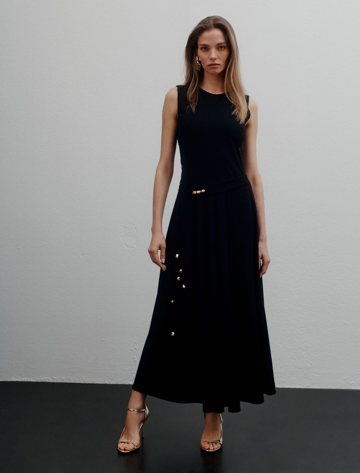 Sleeveless jersey dress - BLACK - Marella - 2