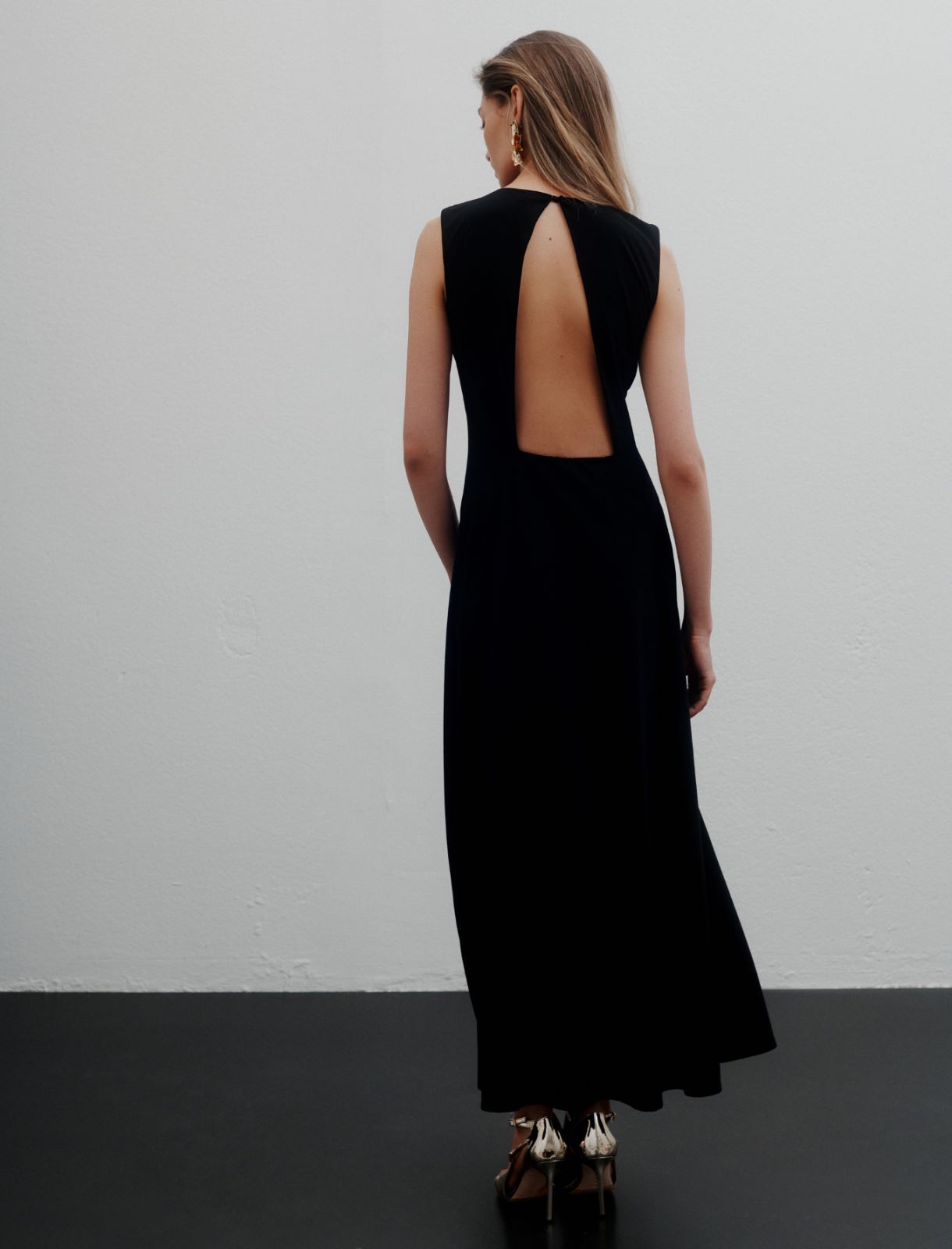 Sleeveless jersey dress - BLACK - Marella - 3