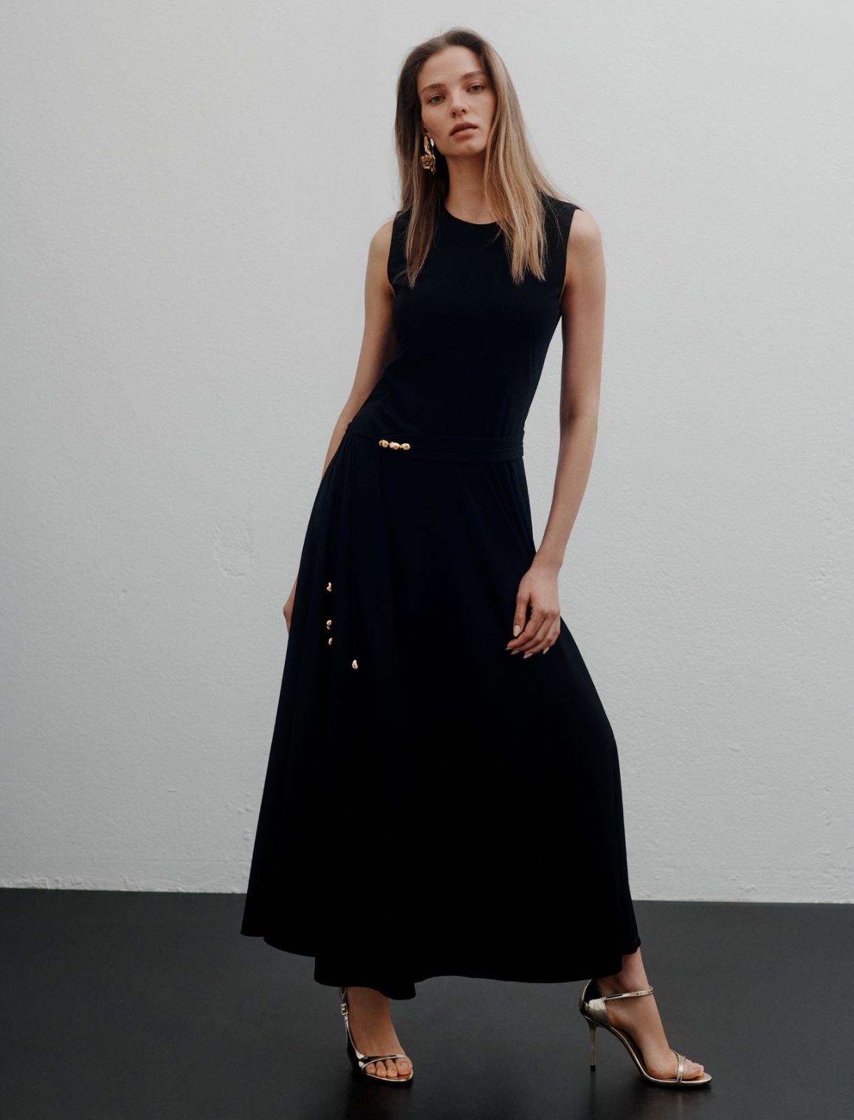 Sleeveless jersey dress - BLACK - Marella - 4