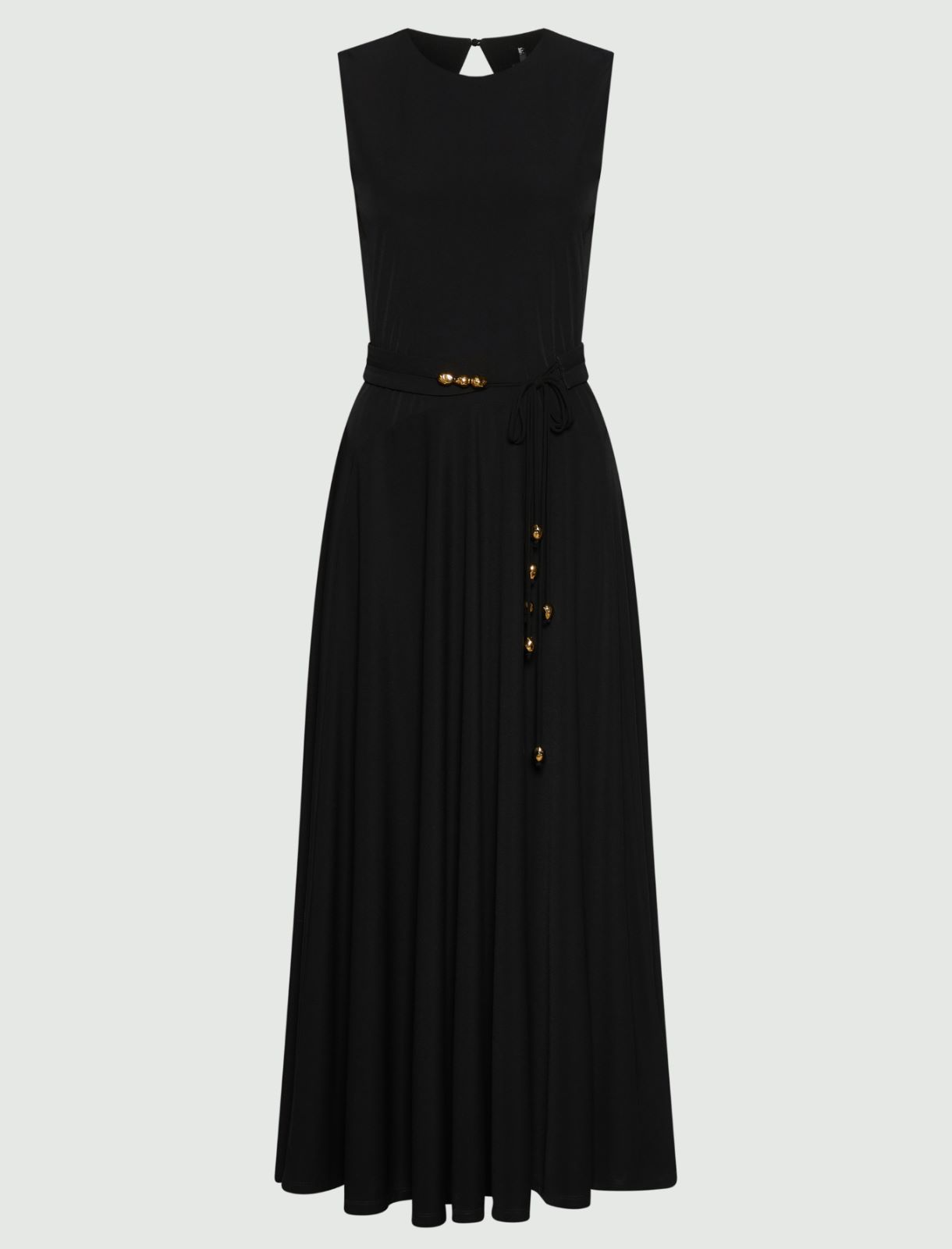 Sleeveless jersey dress - BLACK - Marella