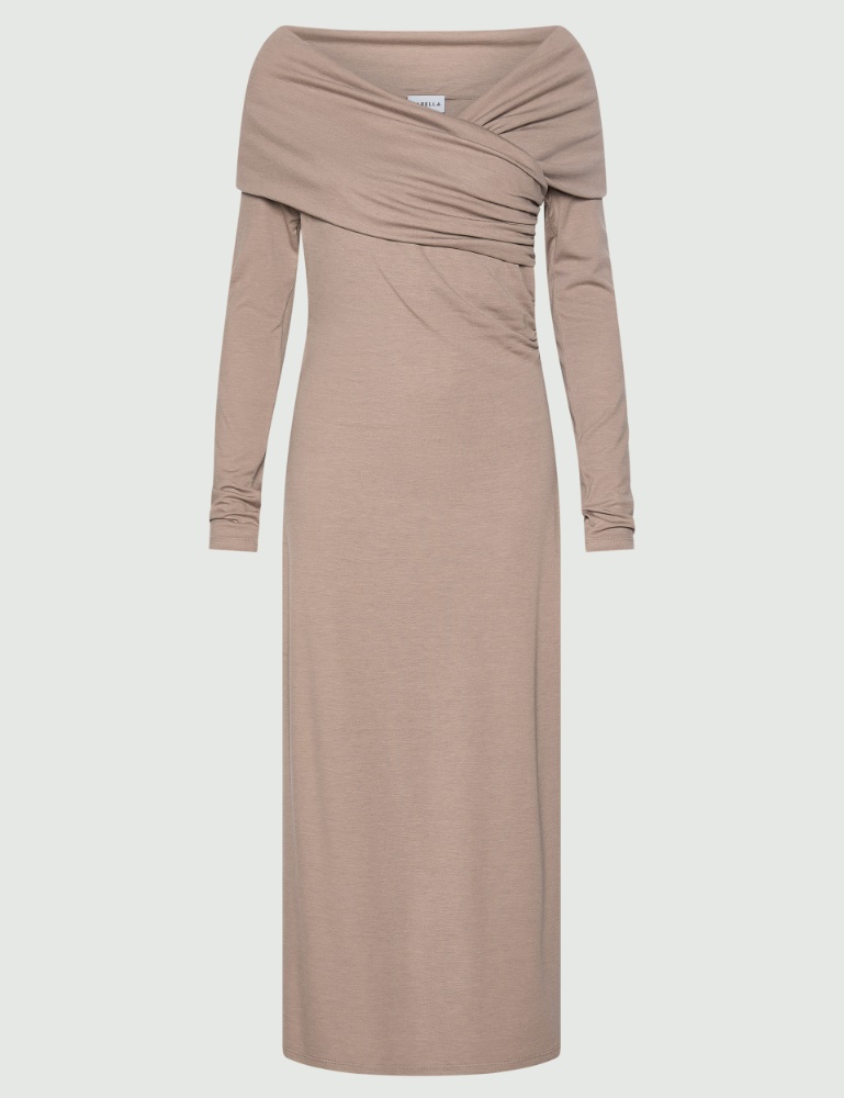 Robe en maille à décolleté croisé - Marella