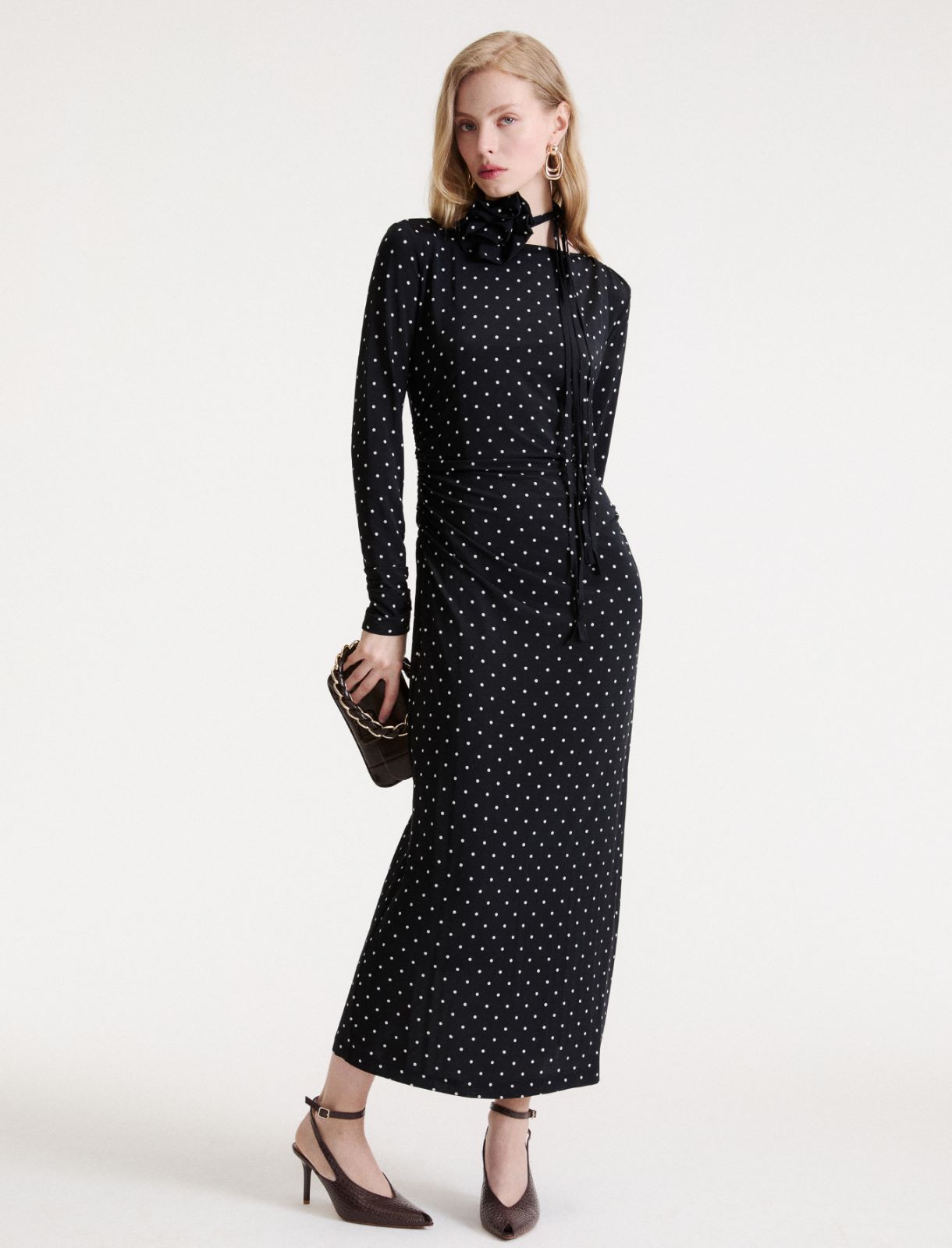 Long stretch-jersey dress - BLACK - Marella - 2