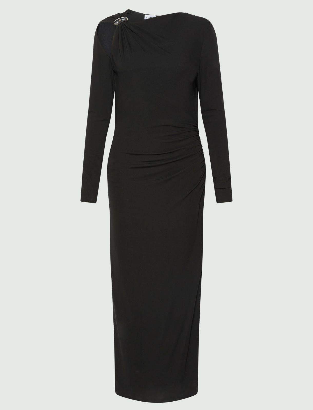 Robe en jersey à détail asymétrique - NOIR - Marella