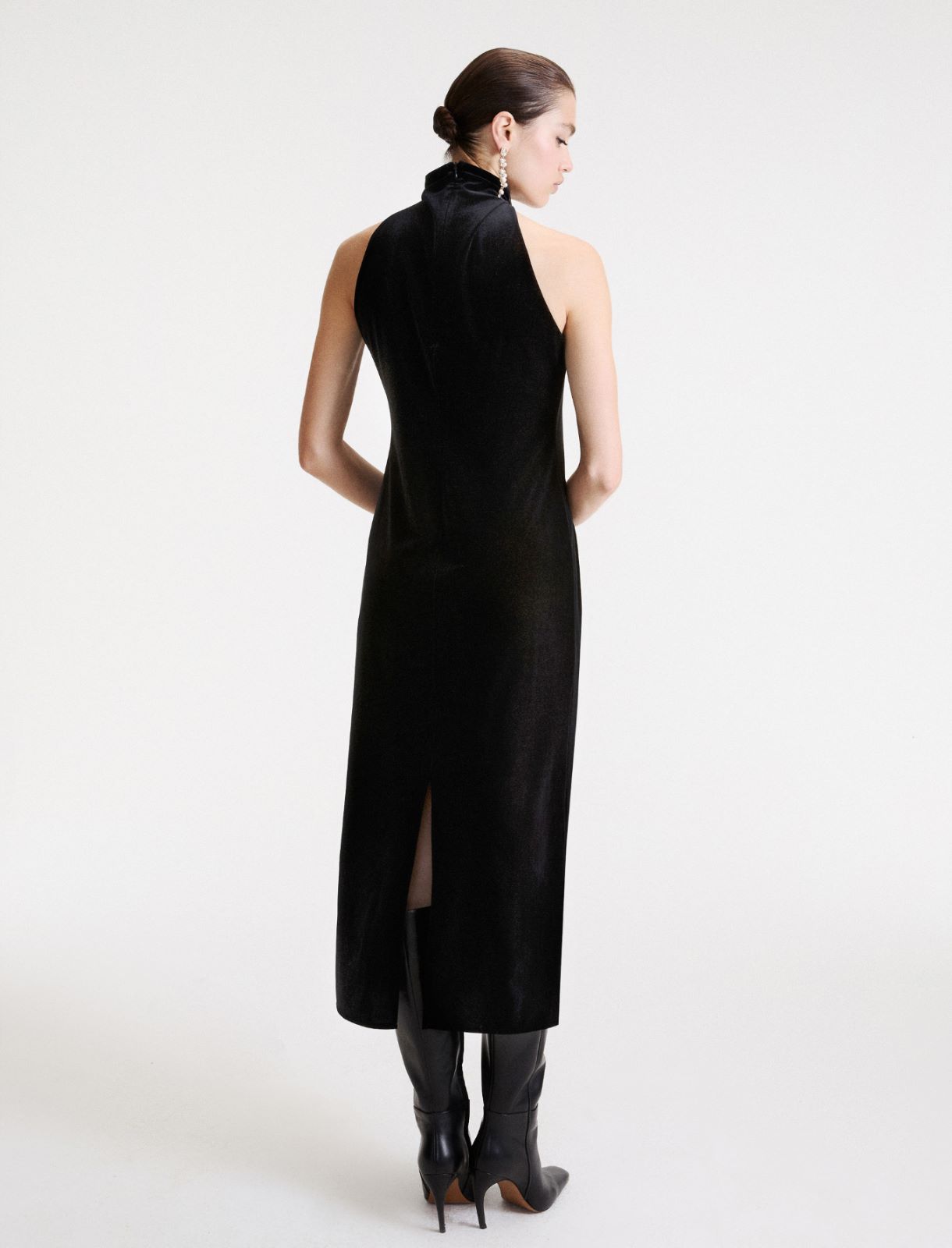 Robe élégante en velours - NOIR - Marella - 3