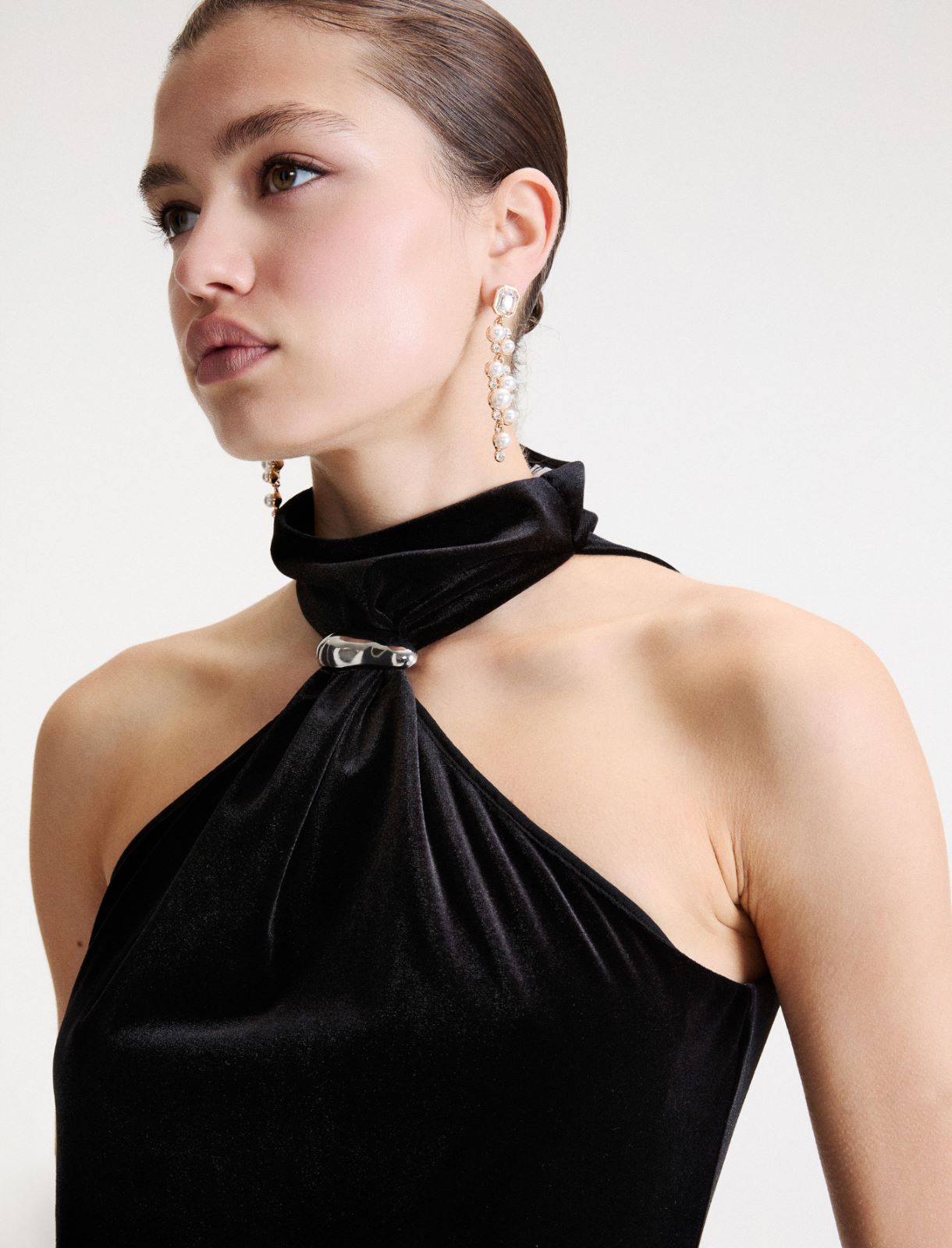 Robe élégante en velours - NOIR - Marella - 5