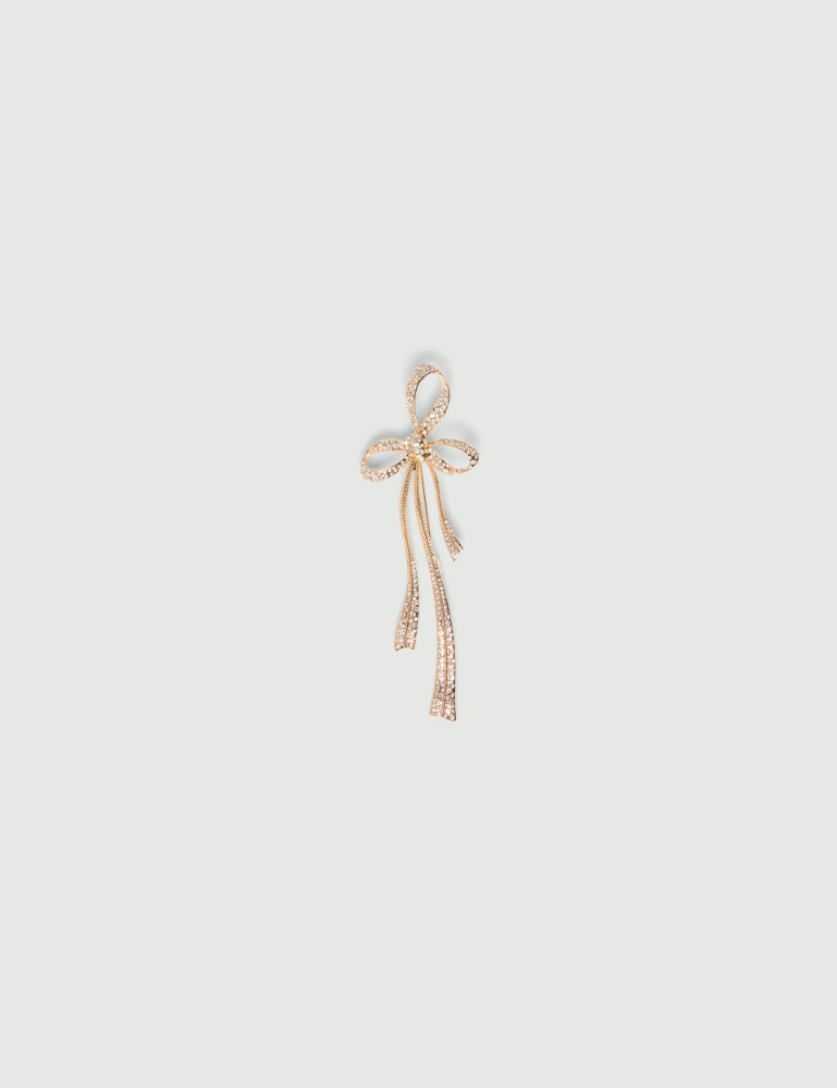 Crystal-embellished bow brooch - Marella
