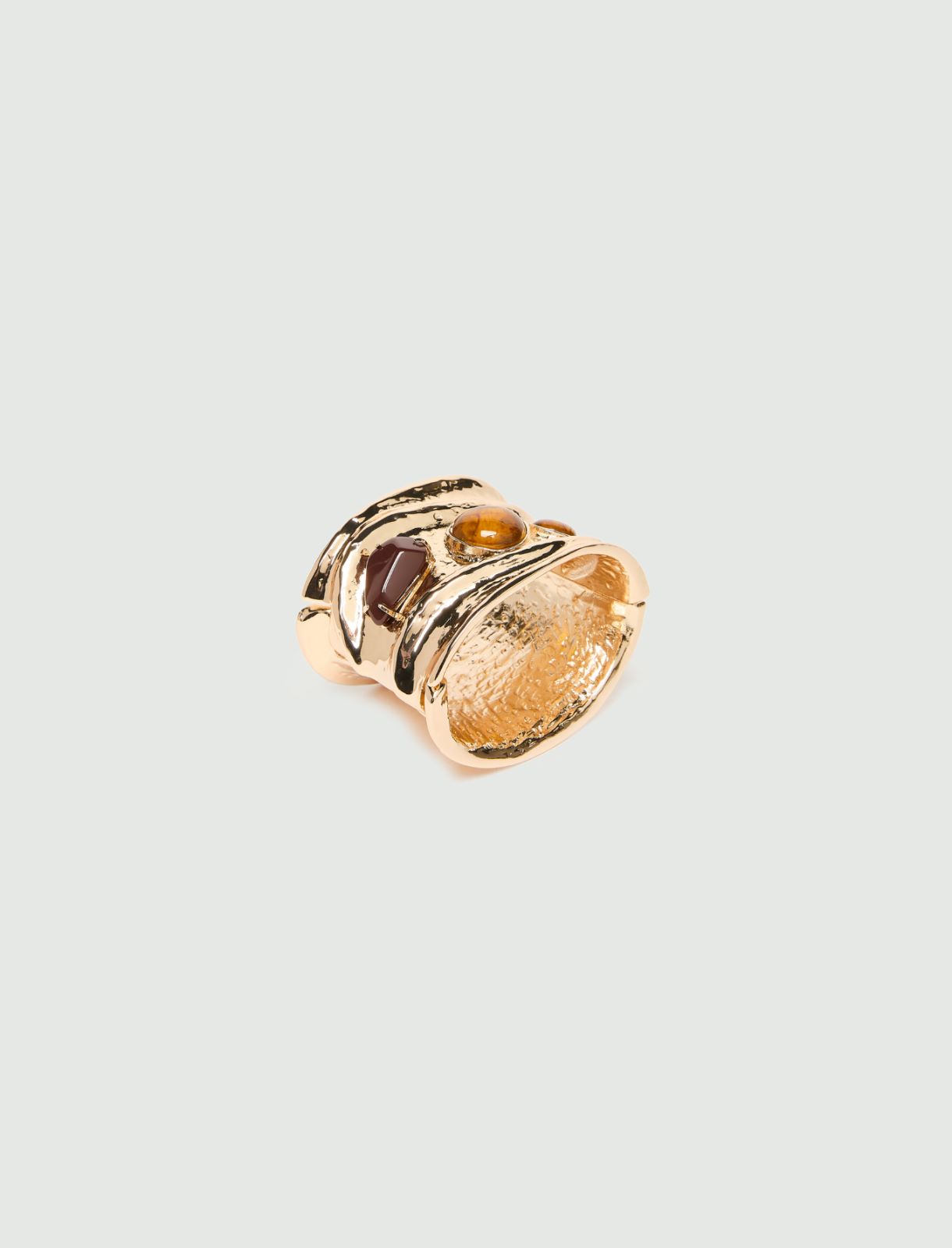 Armreif mit Details in Tigeraugen-Optik - BERNSTEIN - Marella - 2