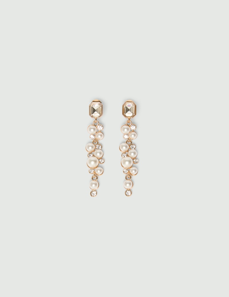 Cabochon crystal drop earrings - Marella