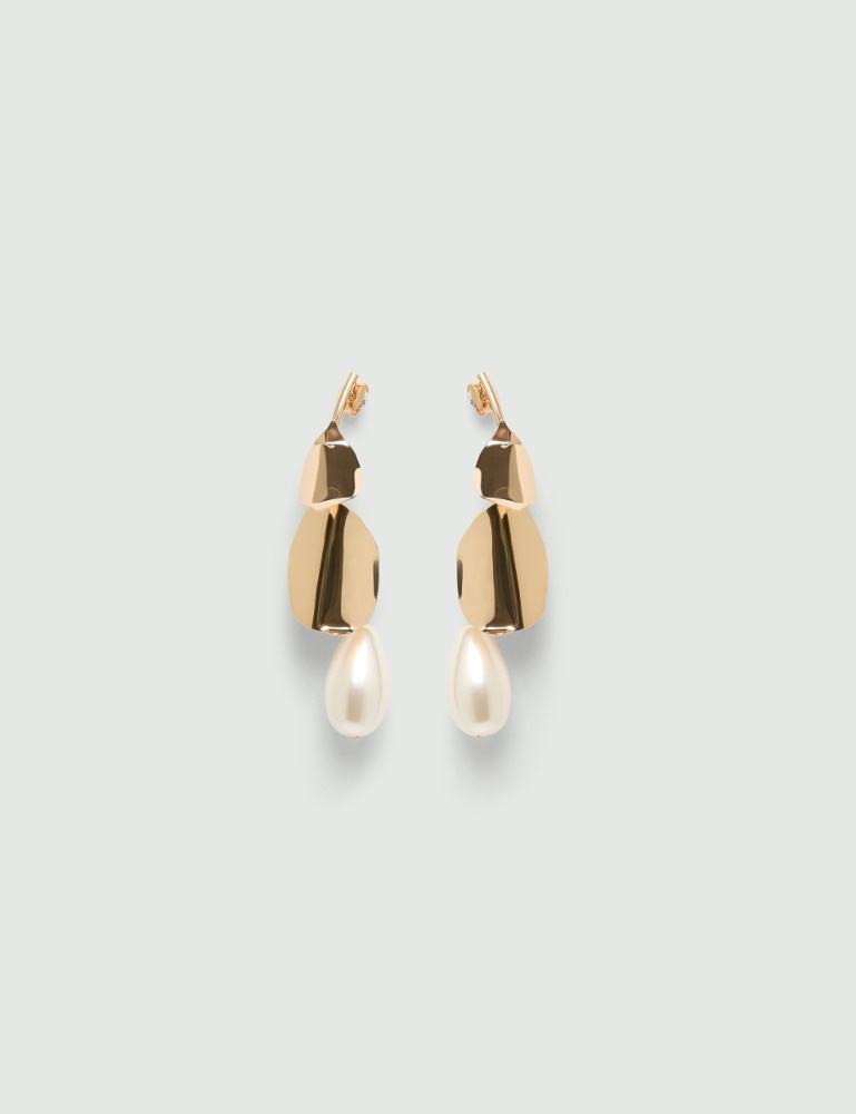 Petal and pearl earrings - Marella