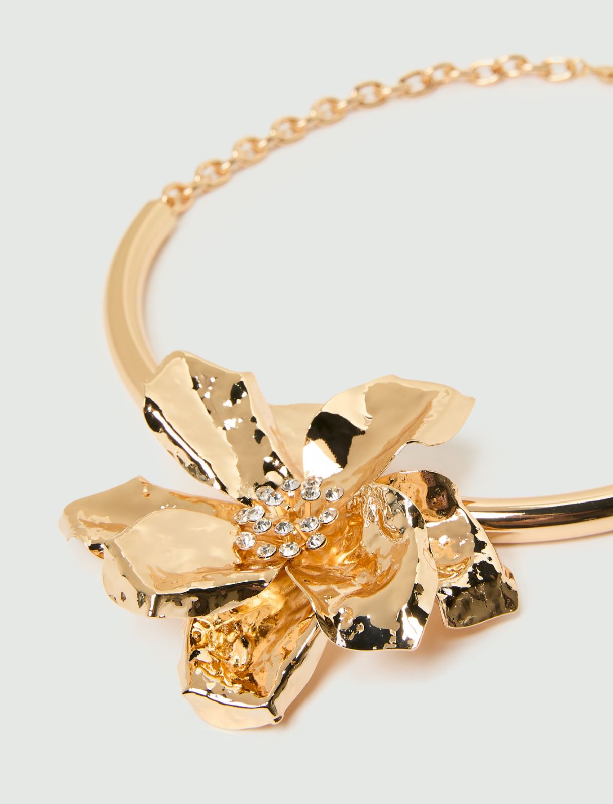 Collier ras-du-cou à fleur - OR - Marella - 2