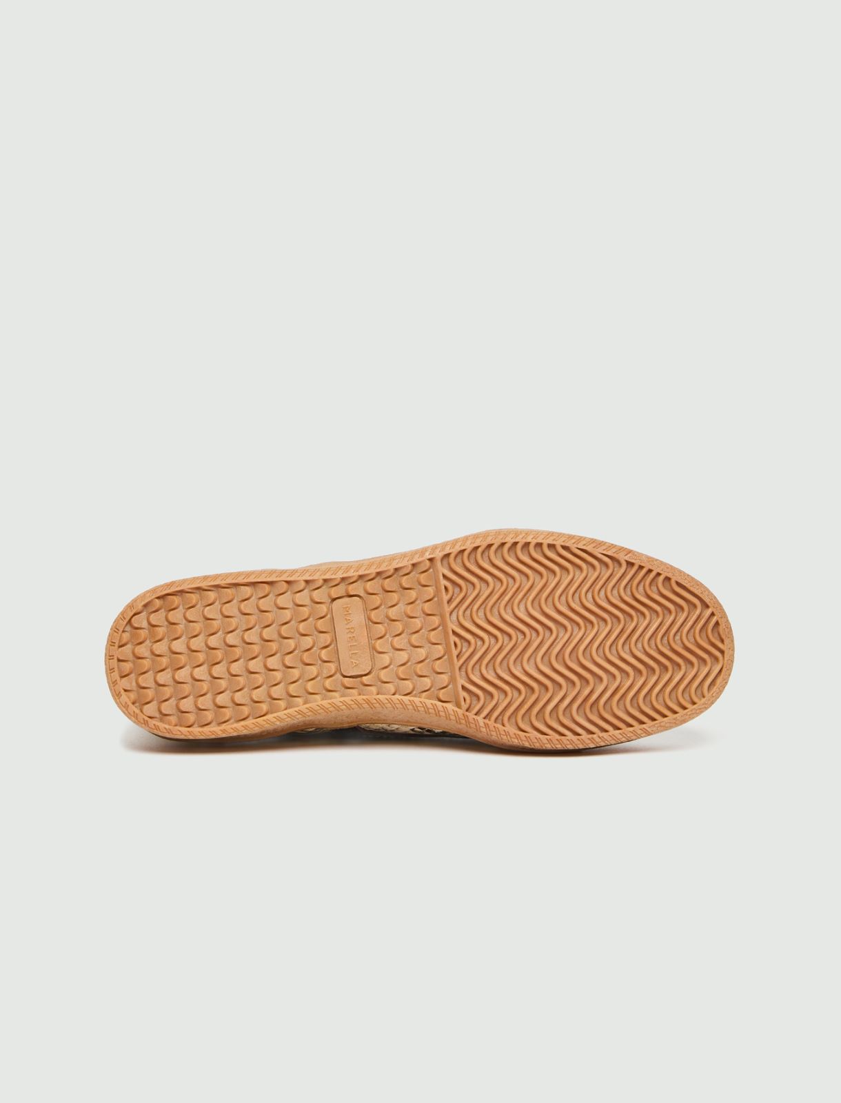 Sneakers en cuir imprimé python - NATUREL - Marella - 7