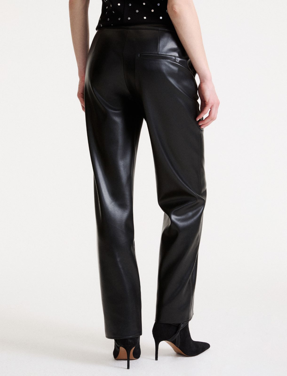Pantalon en jersey enduit - NOIR - Marella - 3