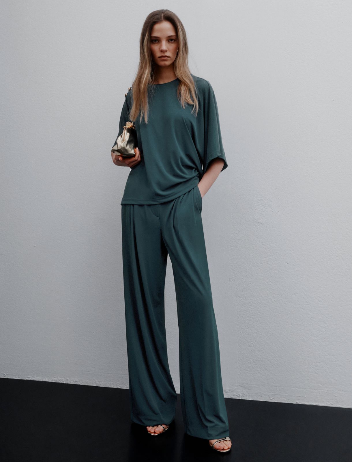 Jersey trousers - PEACOCK BLUE - Marella - 2