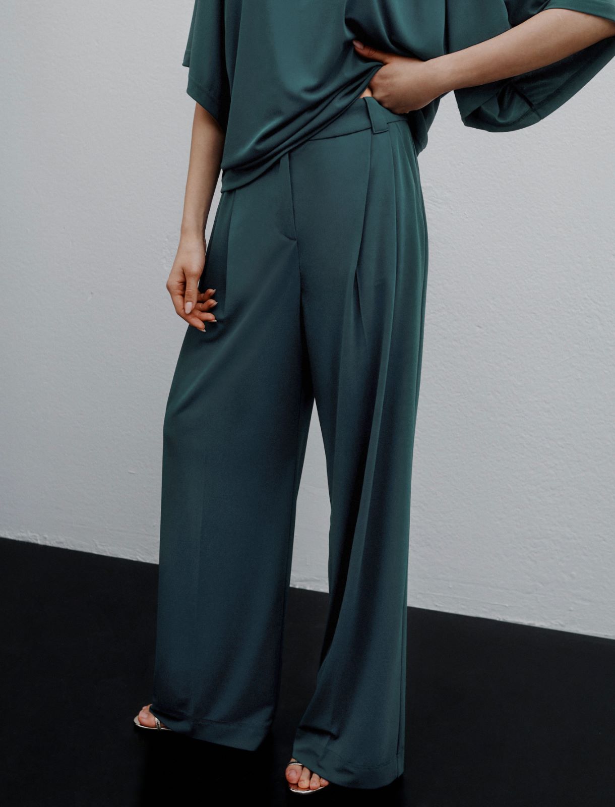 Jersey trousers - PEACOCK BLUE - Marella - 5