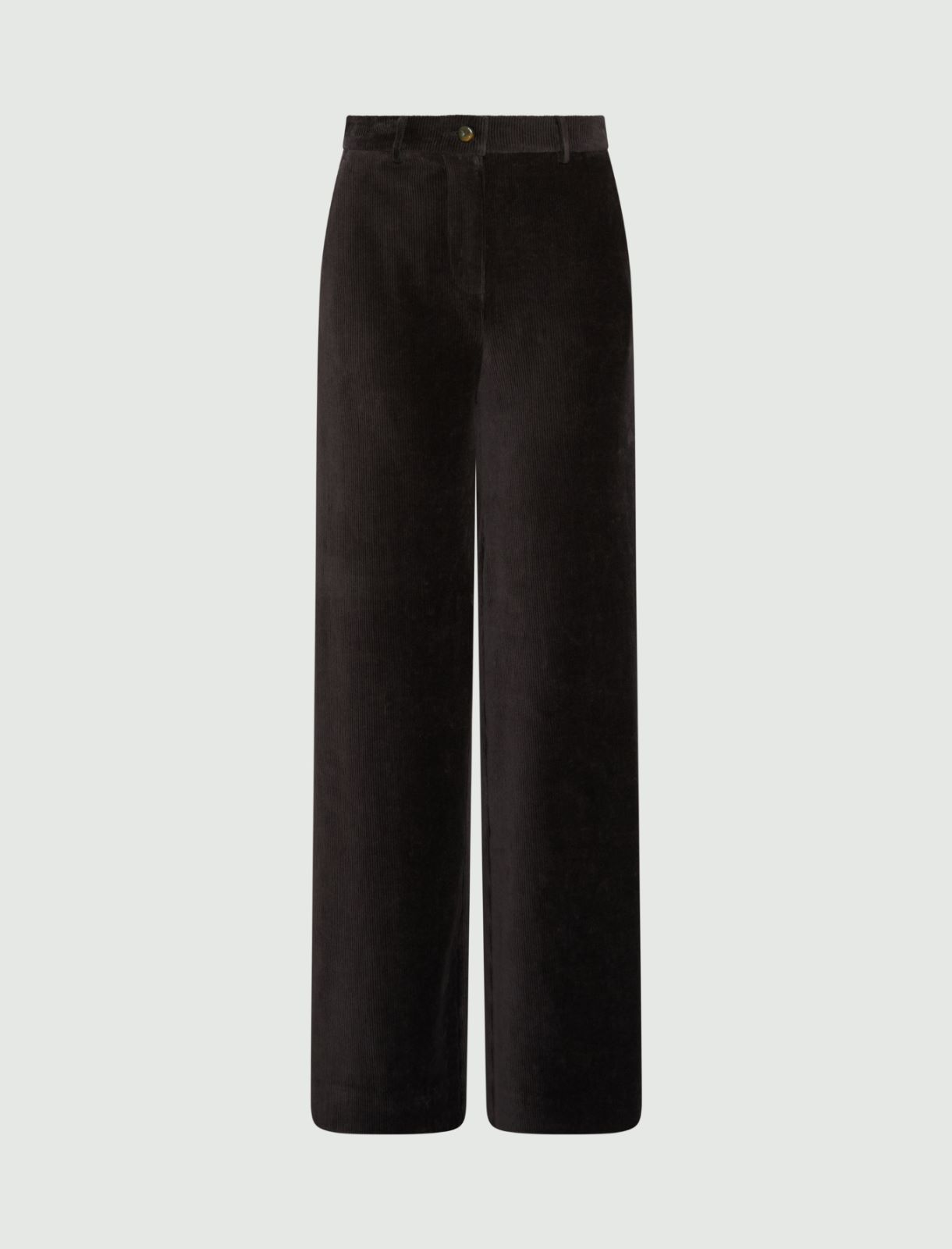 Corduroy trousers - DARK GREY - Marella