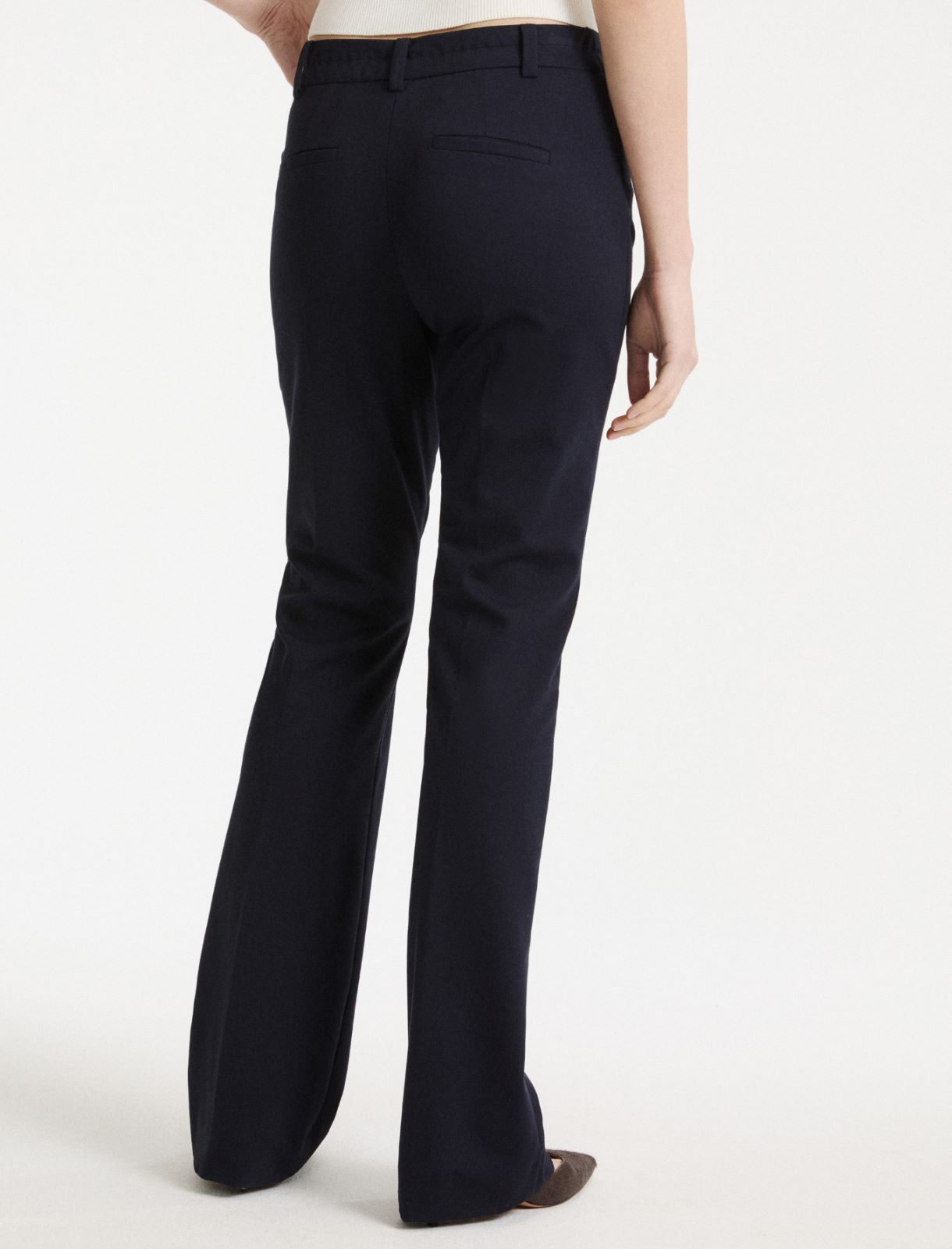 Bootcut-Hose aus Stretch-Jersey - BLAU - Marella - 3