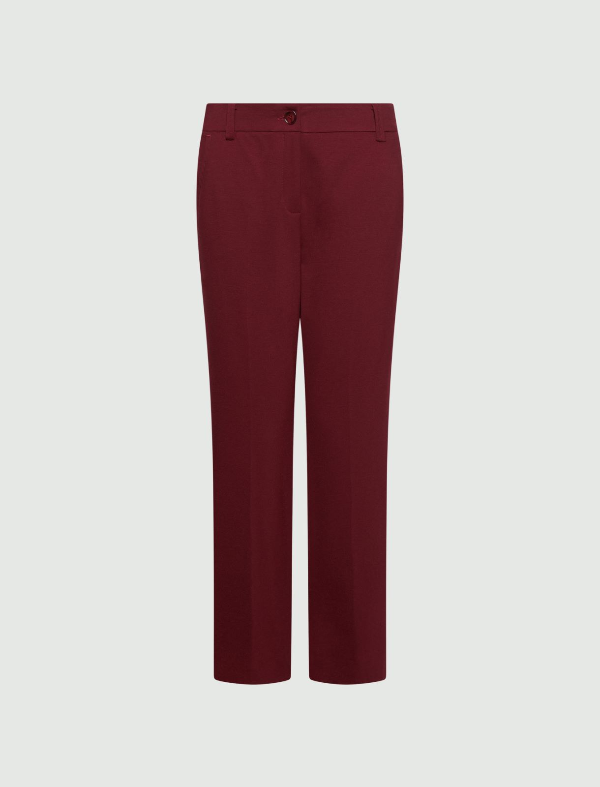 Slim jersey trousers - BORDEAUX - Marella