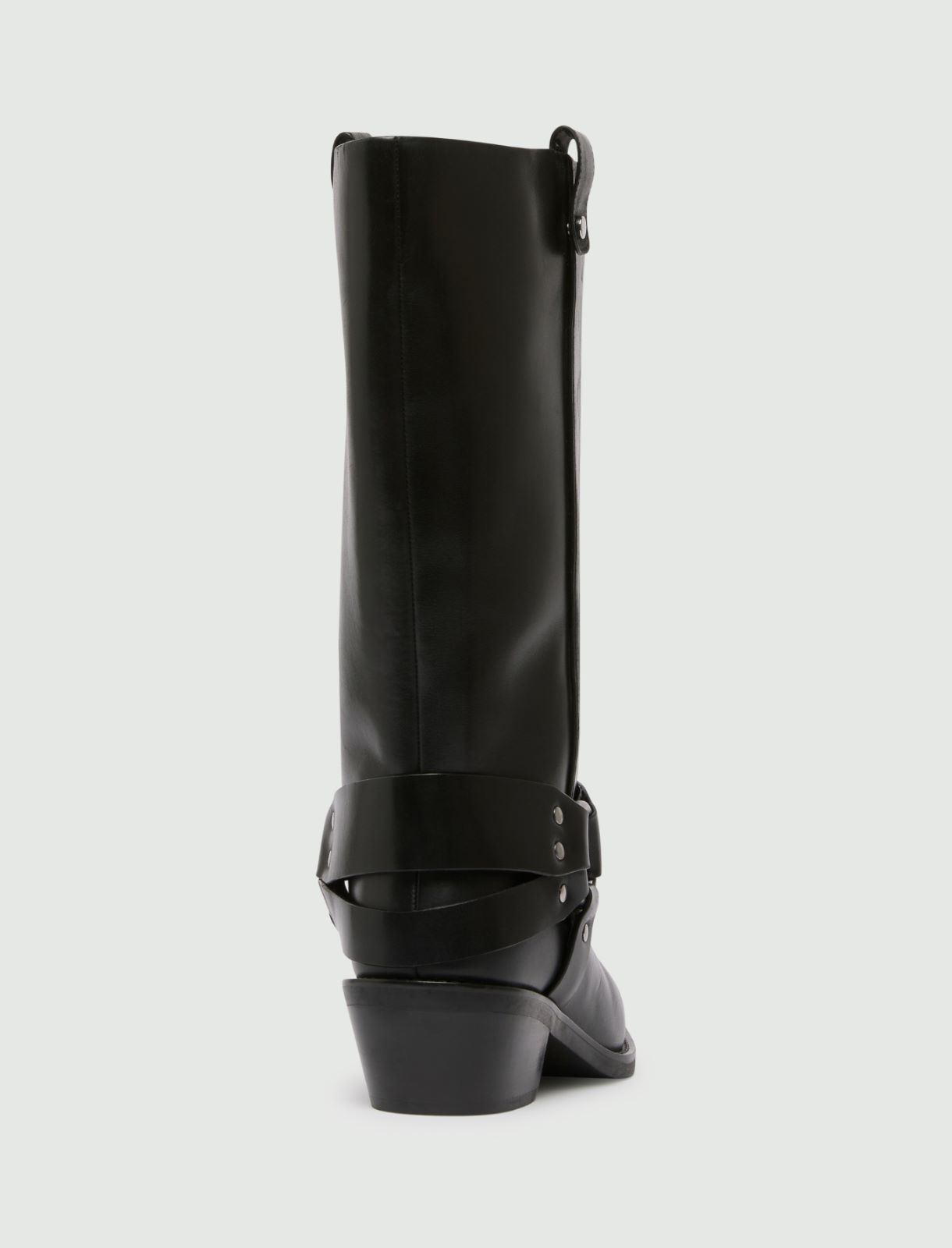Leather stirrup boot - BLACK - Marella - 3