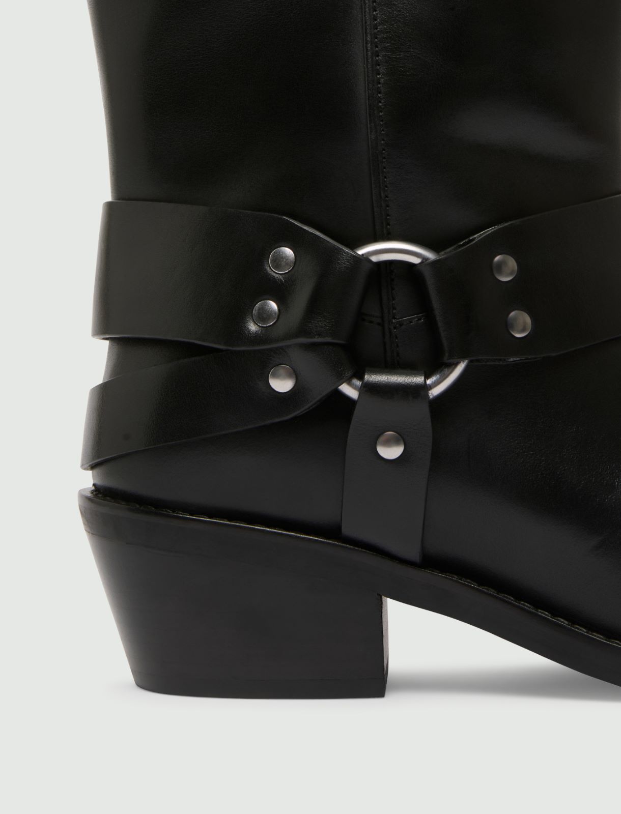 Leather stirrup boot - BLACK - Marella - 6