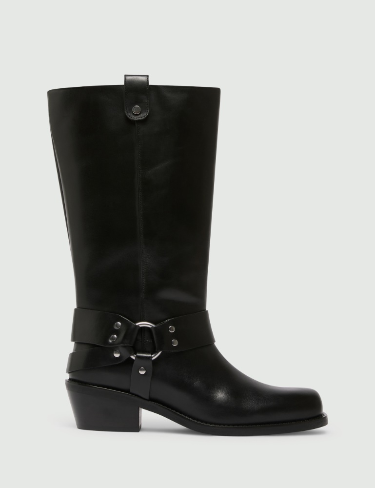 Leather stirrup boot - Marella