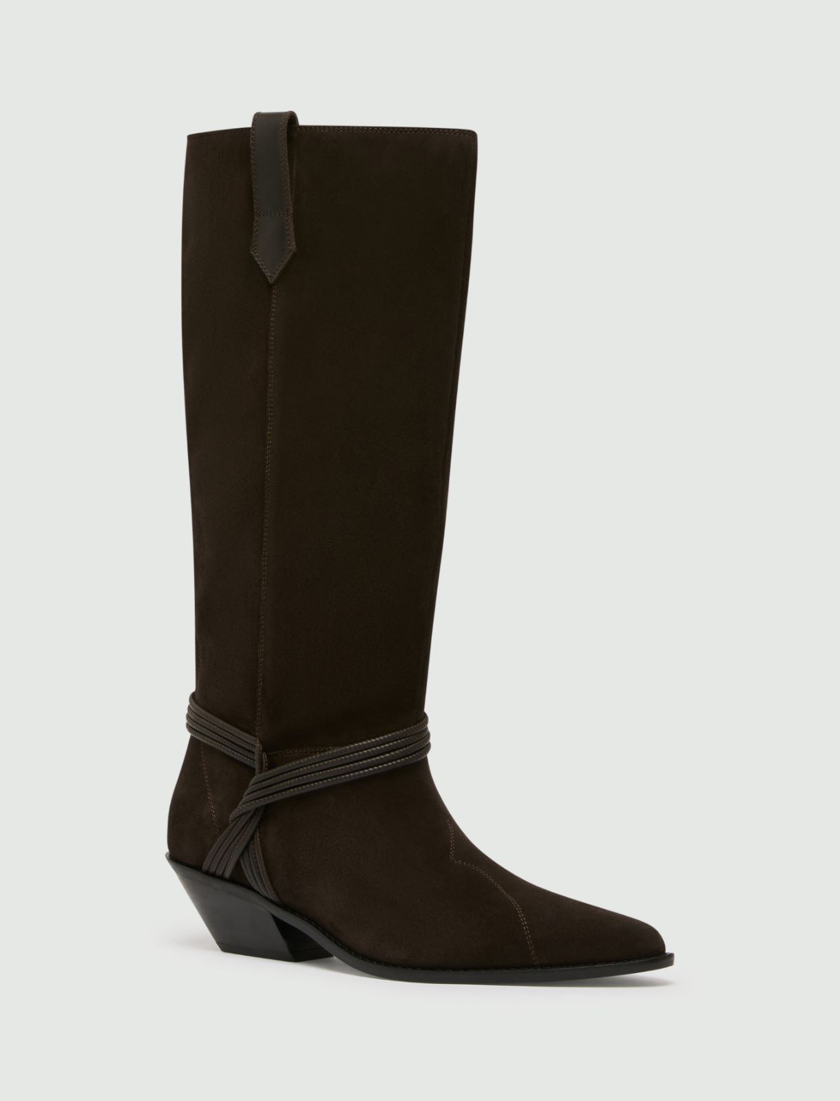 Suede camperos boots - DARK BROWN - Marella - 2