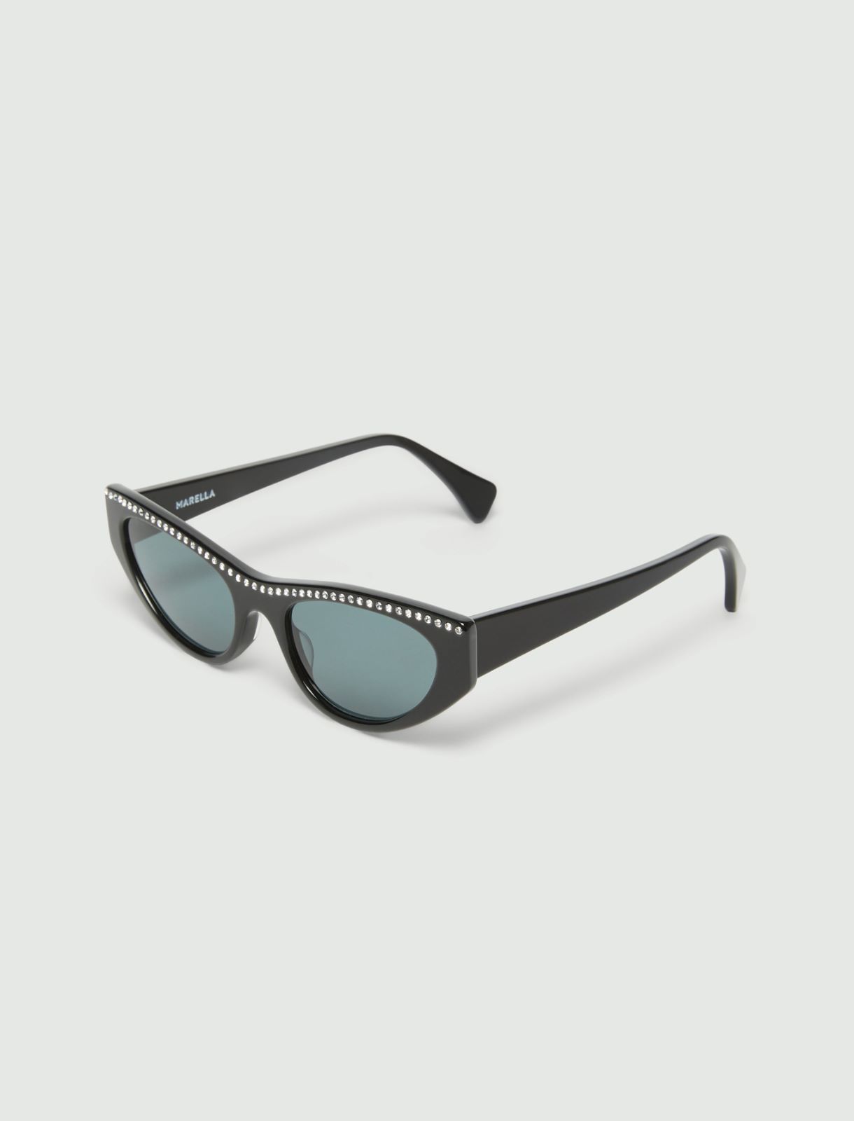 Crystal-embellished cat-eye sunglasses - BLACK - Marella - 2