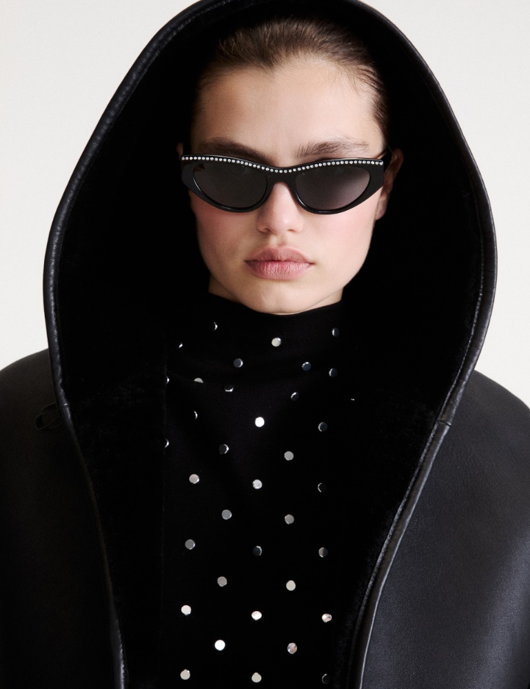 Crystal-embellished cat-eye sunglasses - Marella