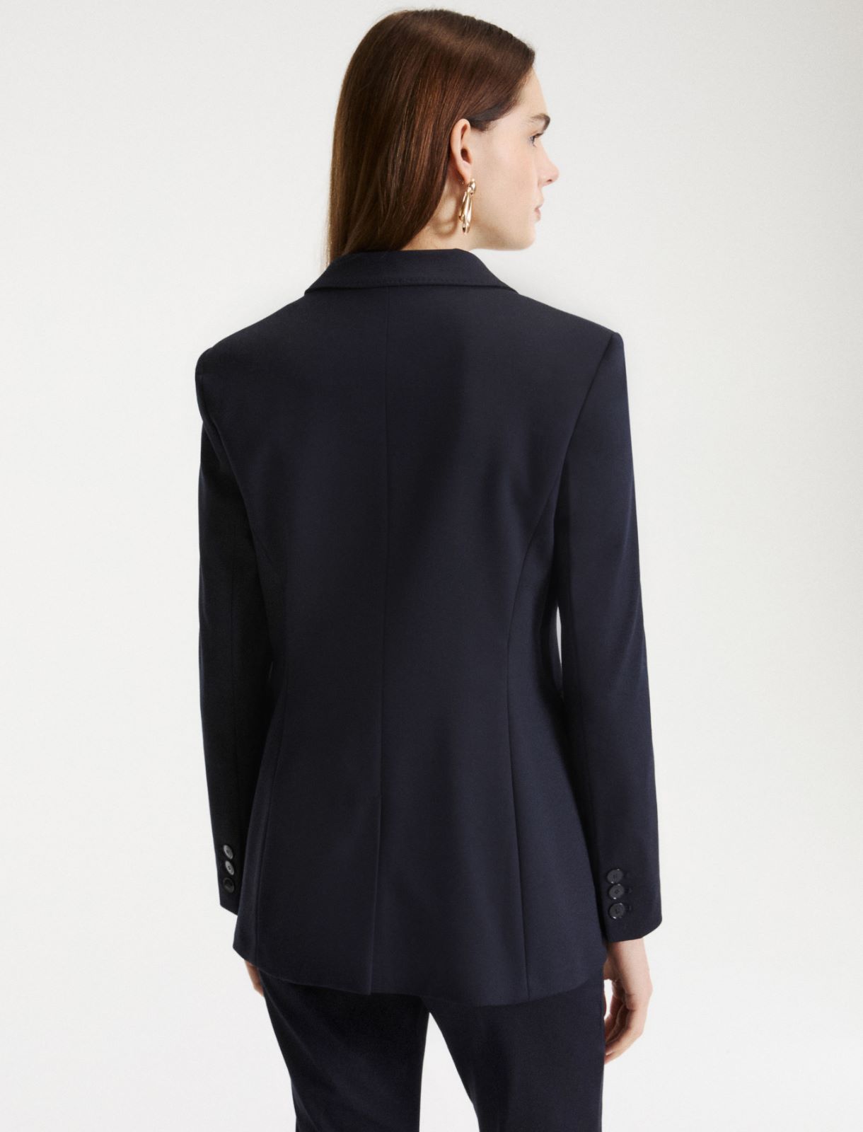 Shaped stretch-jersey blazer - NAVY - Marella - 3
