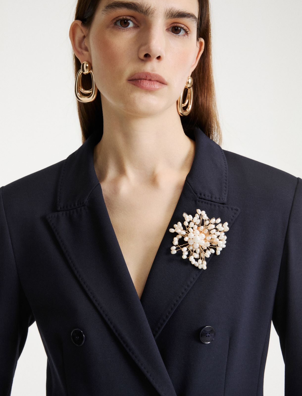 Shaped stretch-jersey blazer - NAVY - Marella - 5