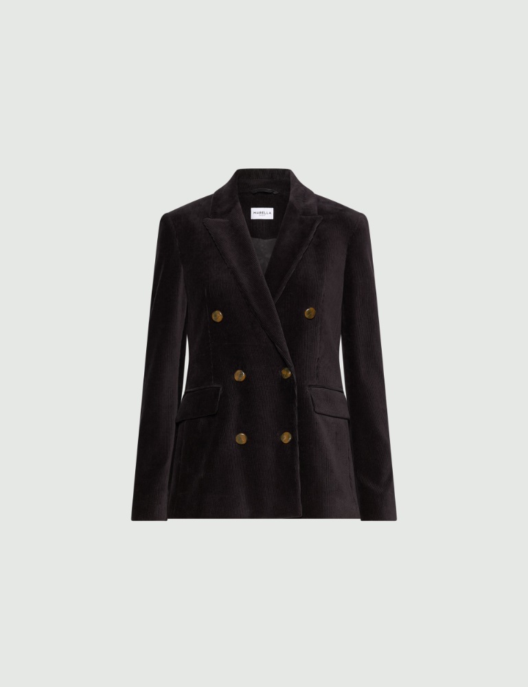 Blazer à double boutonnage en velours côtelé - Marella