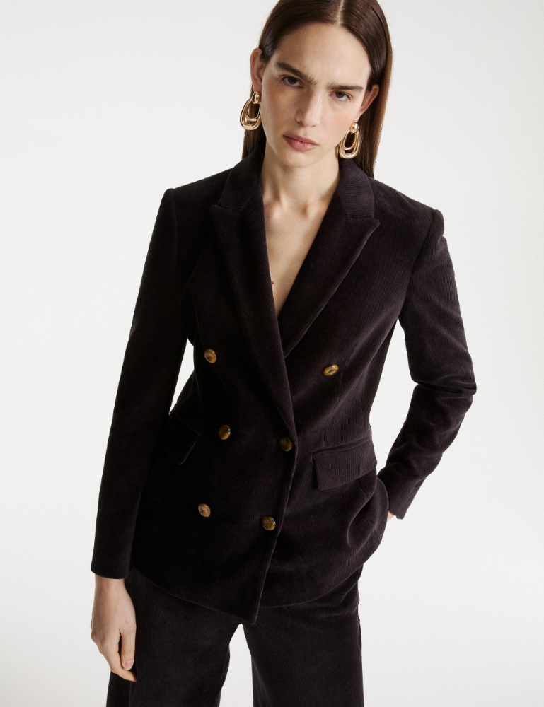 Blazer à double boutonnage en velours côtelé - Marella