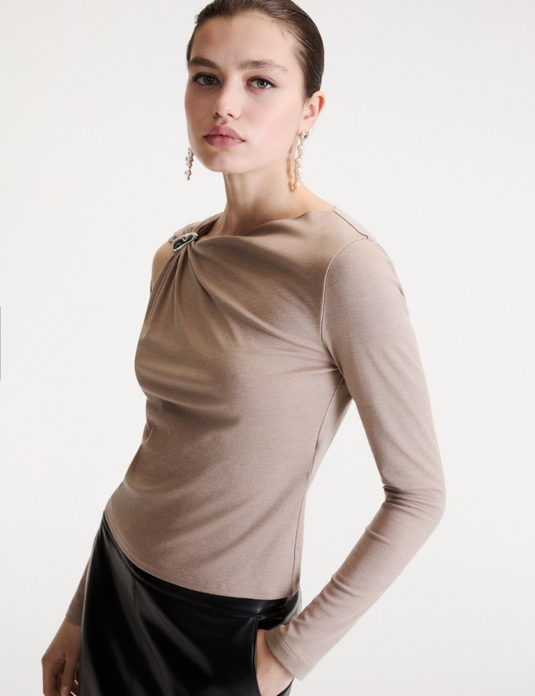 T-Shirt mit Metallornament - Marella