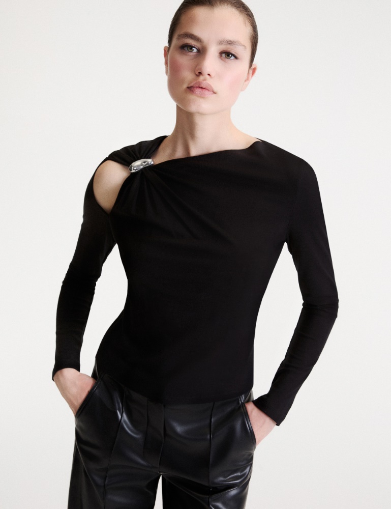 T-Shirt mit Metallornament - Marella