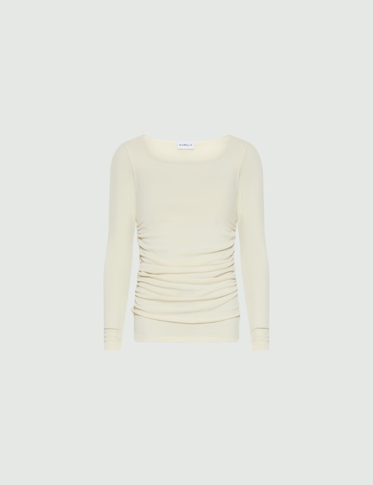Langarm-T-Shirt aus Crêpe-Jersey - Marella