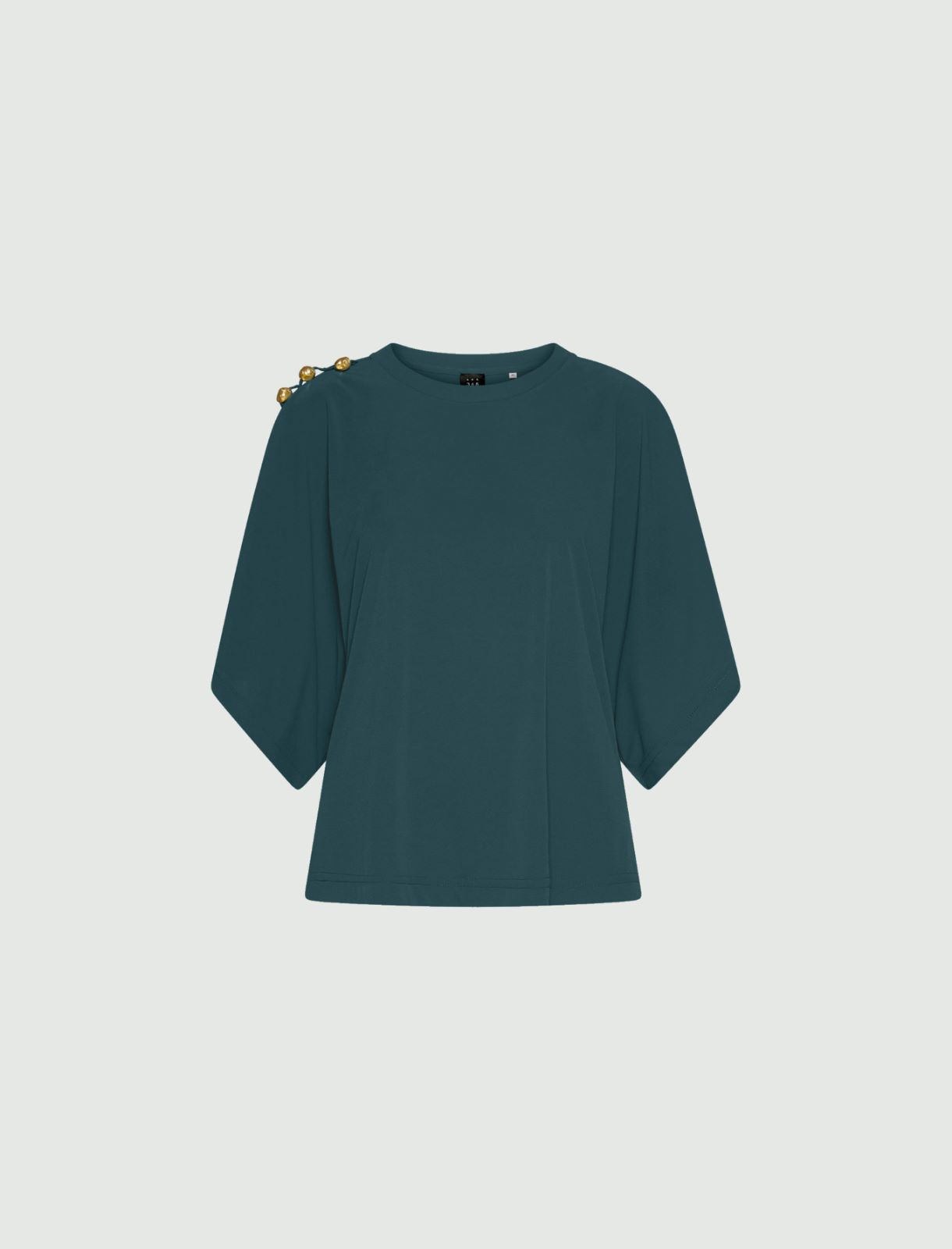 Blusa con maniche a kimono - BLU PAVONE - Marella