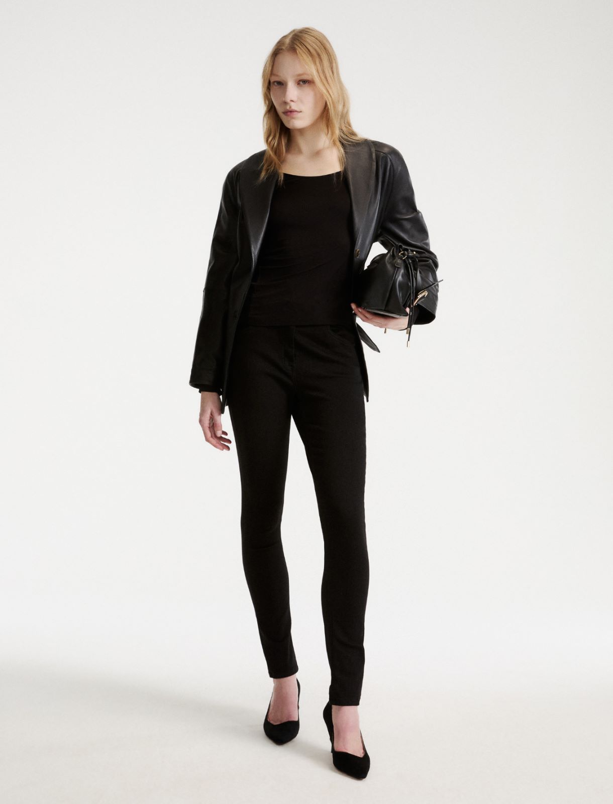 Fitted long-sleeved T-shirt - BLACK - Marella - 2
