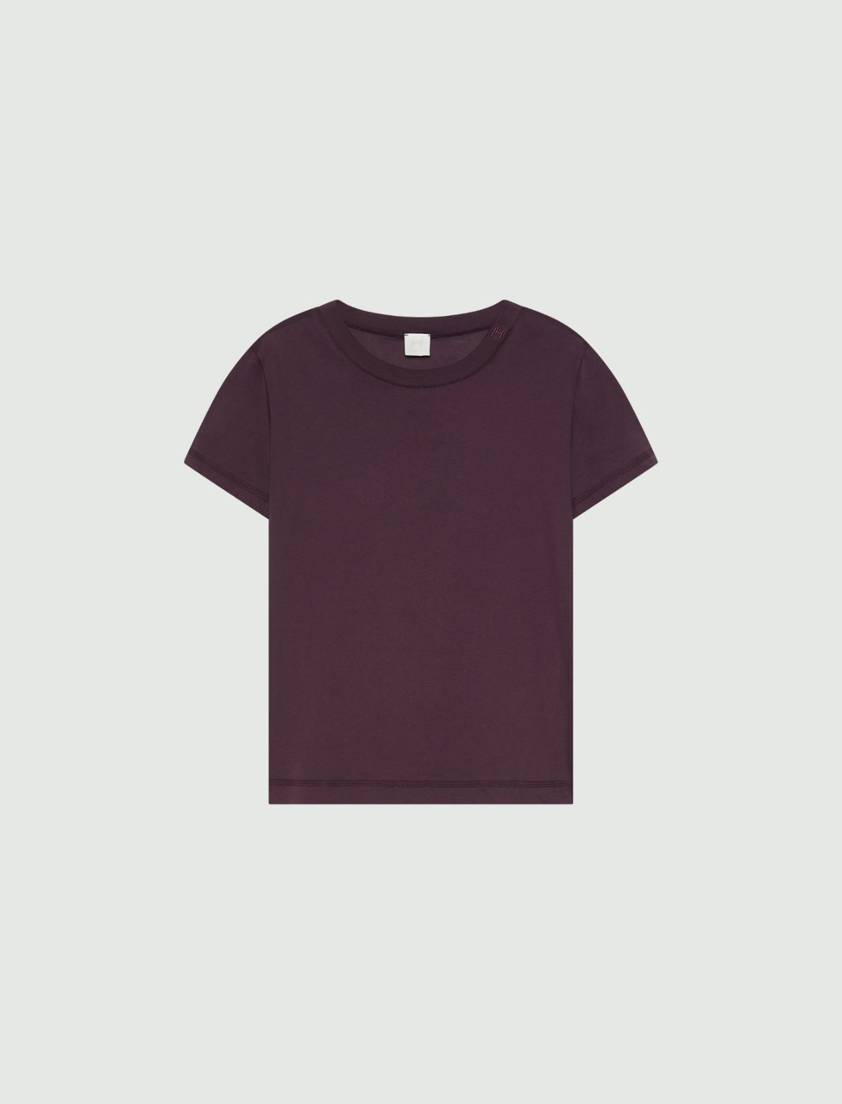 Pure cotton T-shirt - BLACKBERRY - Marella