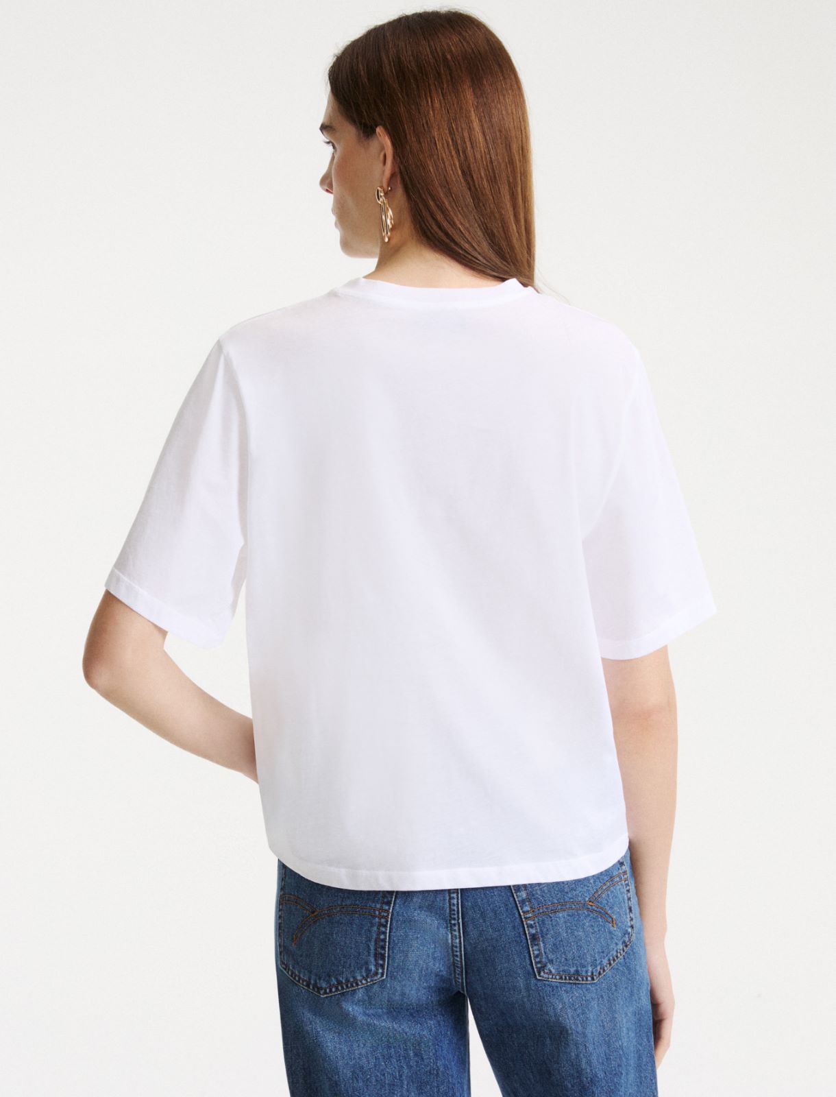 T-shirt boxy - BLANC NEUTRE - Marella - 3