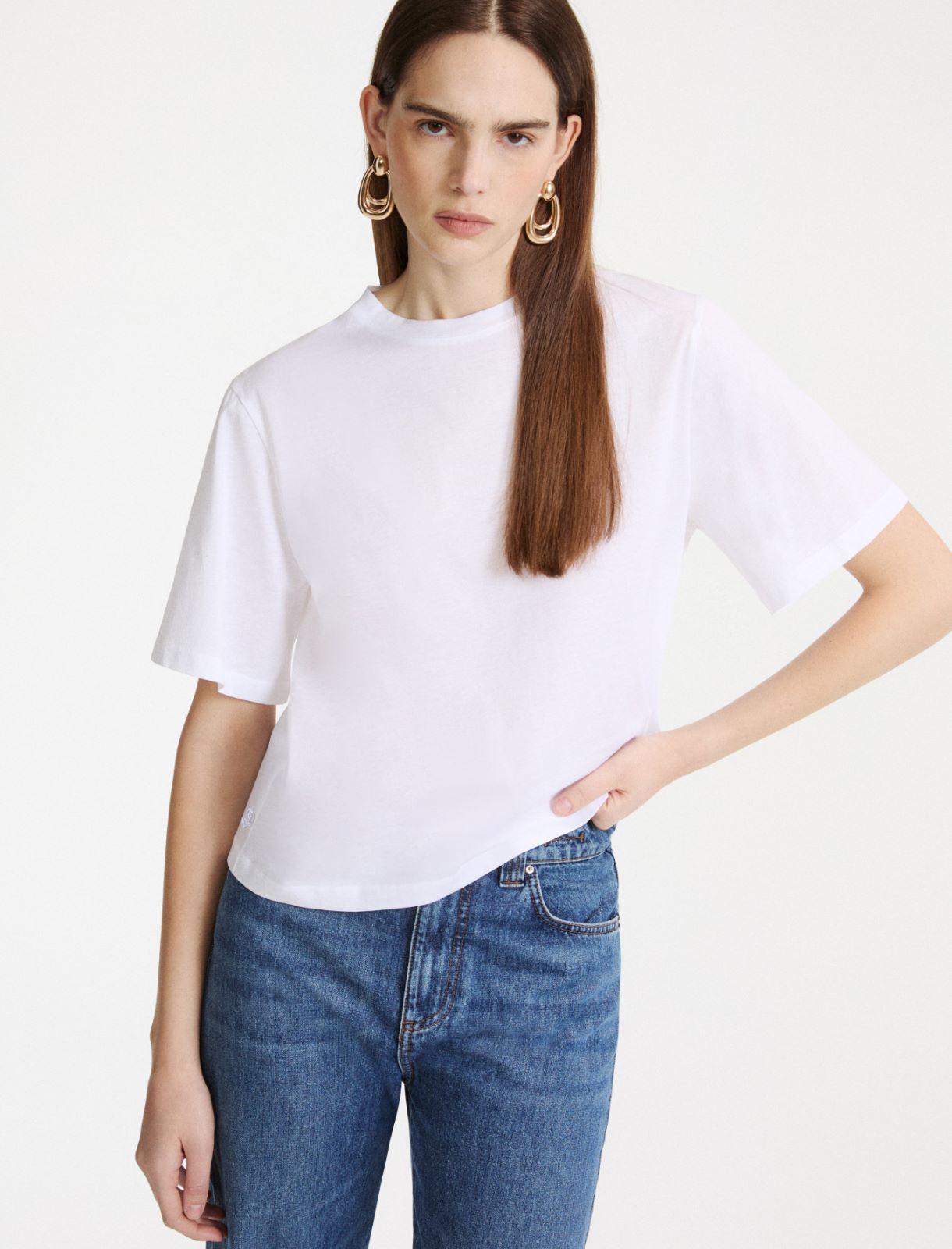 T-shirt boxy - BLANC NEUTRE - Marella - 4