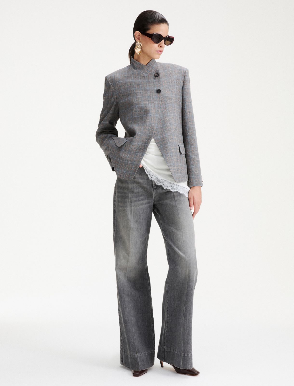 Viscose-blend jacket - GREY - Marella - 2