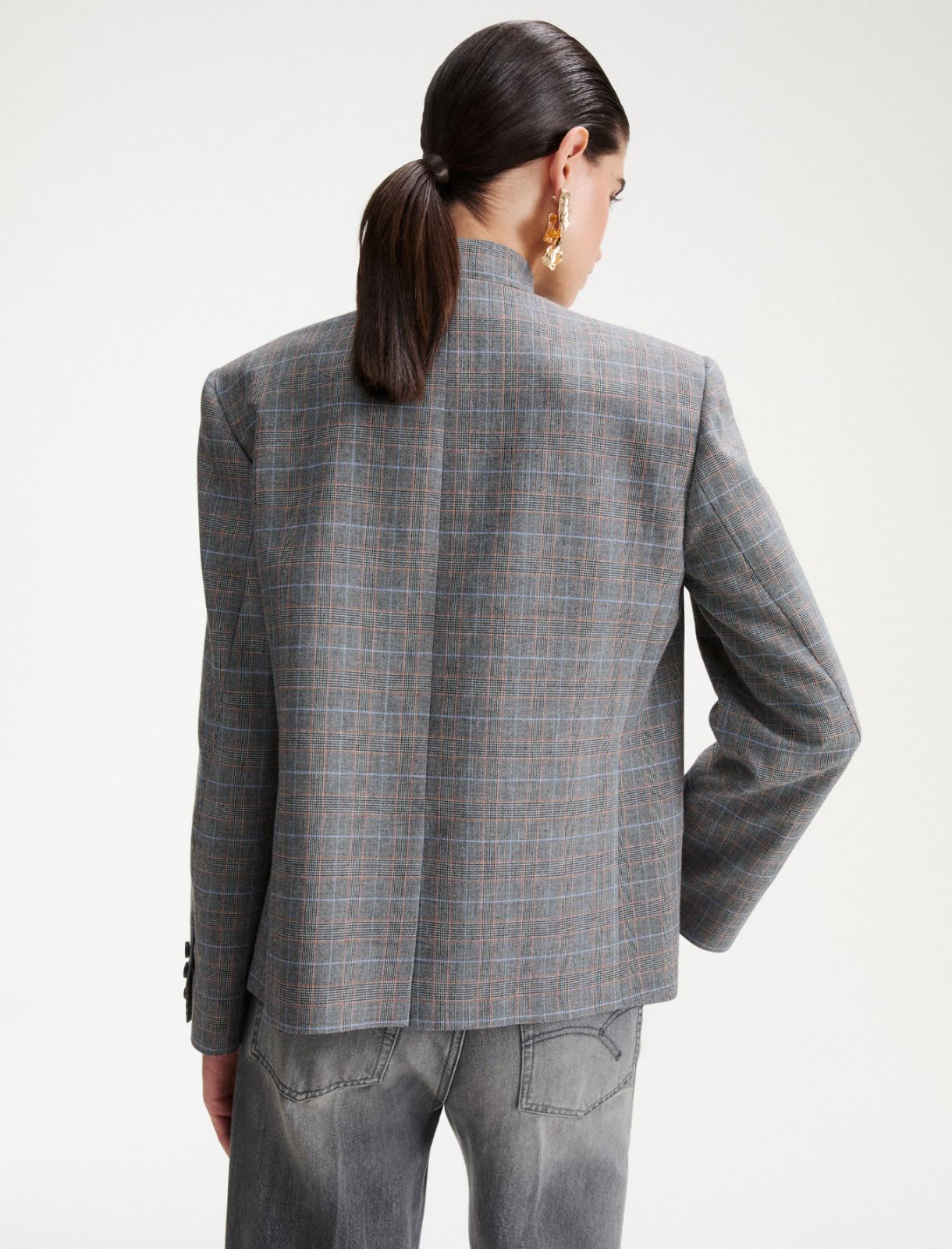Viscose-blend jacket - GREY - Marella - 3